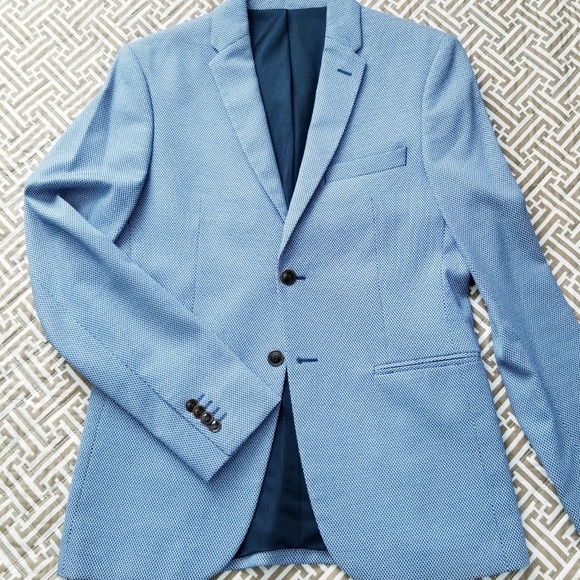 Zara Other - Zara blue textured blazer